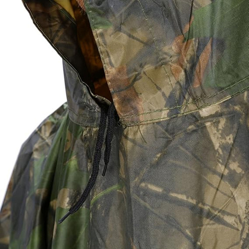 Impermeable Pocho Para Lluvia Diseño Camuflaje Unitalla Verde Unitalla