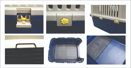 Kennel Transportador Piso Impermeable L80 Cumple Iata