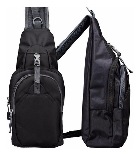 Bolso Hombro Cruzado Unisex Xiniu Color Negro
