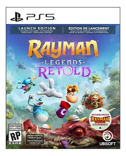Jogo Rayman Legends Retold Launch Edition Ps5 Midia Fisica