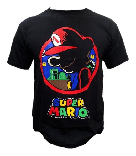 Playera Super Mario Bros Mario Videojuego