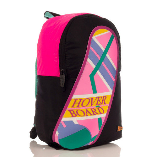 Mochila Back To The Future Hoverboard Original Oficial Nueva Color Negro Diseño de la tela ALTA CALIDAD