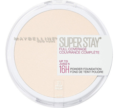 Maquillaje En Polvo Maybelline Superstay 16h Alta Cobertura Color 110 PORCELAIN