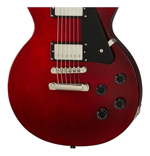 Guitarra eléctrica Epiphone Les Paul Studio EILTKHNH1 de caoba wine red brillante con diapasón de laurel indio