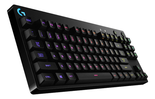 Teclado Logitech G Pro Blue Switch Para Gaming Rgb Negro En (Usado)