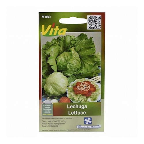 Semillas De Lechuga 0.5 Gr Verde Vita