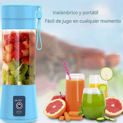 Mini Vaso Licuadora Procesadora Portatil Usb Recargable Rosa