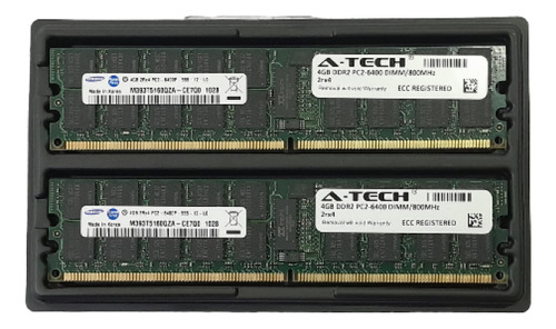 Kit Memoria (2x4gb) Ddr2 800mhz Ecc Rdimm Pc2-6400 Samsung (Usado)