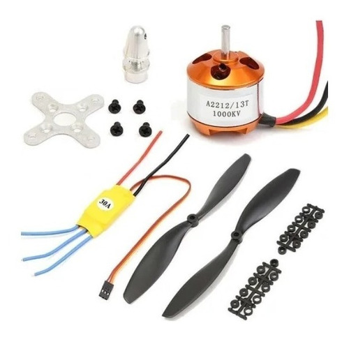 A2212 1000kv Motor + 30a Brushless Esc + Kits De Helice