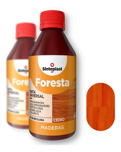 Tinta Universal Para Madera Foresta 60 Cc / 9 Colores 
