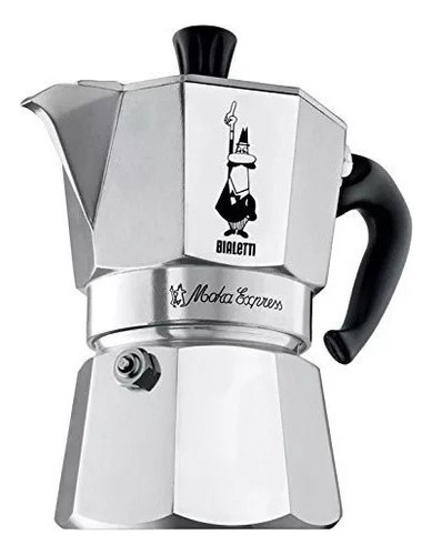 Cafeteira italiana Bialetti Moka Express 6 Poci Cucumber Silver