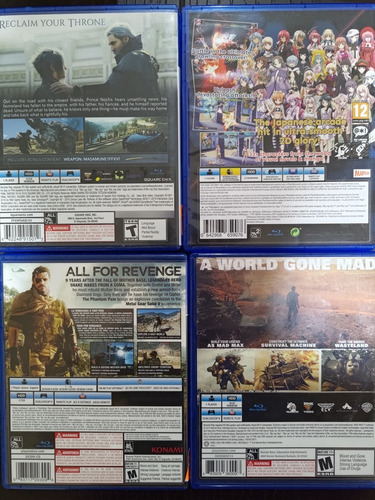 Nitro Blasterz Final Fantasy Madmax Metalgear Ps4