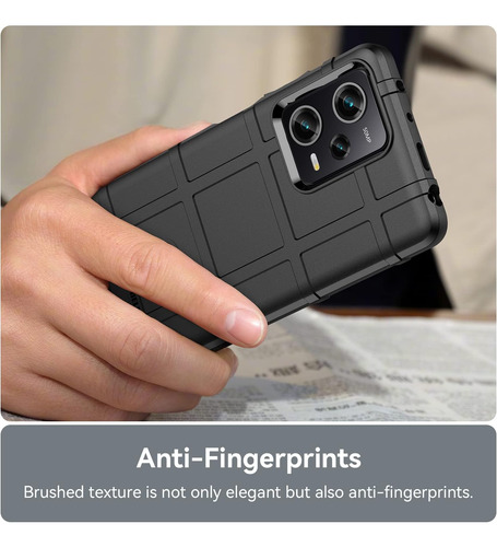 Funda Delgada Para Poco X5 Pro/redmi Note 12 Pro 5g Rugged Shield Con Protección De Cámara Y A Prueba De Golpes De Grado Militar
