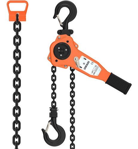 Amarite Chain Hoist Lever Hoist, 3300 Lbs, 10ft Load, Cha...
