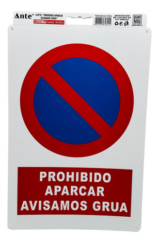 Letrero Estacionamiento 20x30 Termoplástico Resistente Color Letrero Prohibido