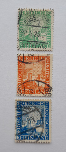 N°325. Imp Alemán. 1925. Aguila Alemana Y El Rhin (sc) (Usado)