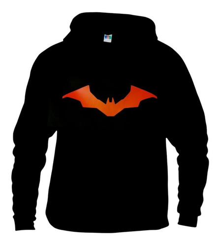 Sudadera Batman R Súper Héroes Color Negro Con Gorro Dc