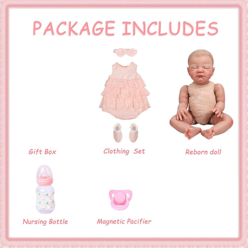 Bebes Reborn Silicona August Awake Realista Juguetes Niñas