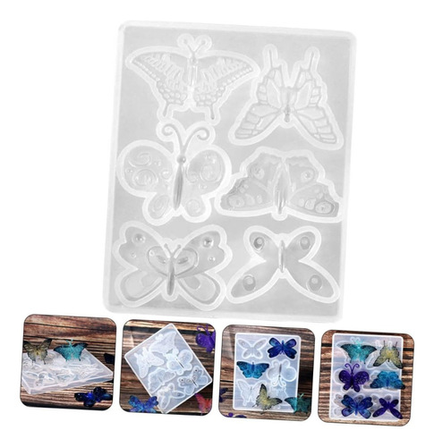 Molde Silicona Mariposas Para Colgantes, Llavero, Resina