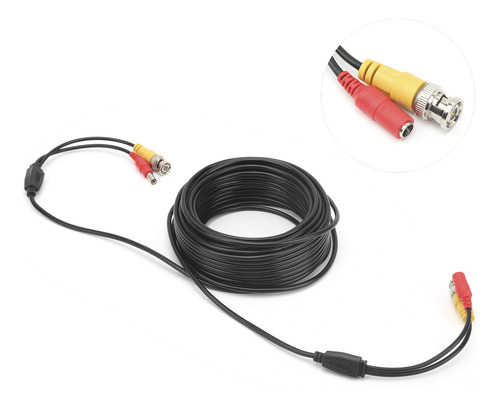 Cable De Cámara De Vigilancia Bnc+dc, 30 Metros