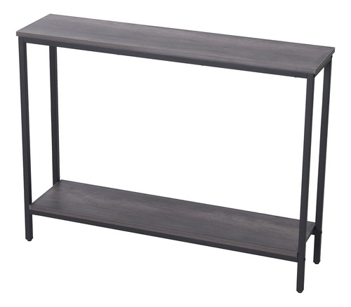 Majaro Moderna Mesa De   Industrial Gris Oscuro