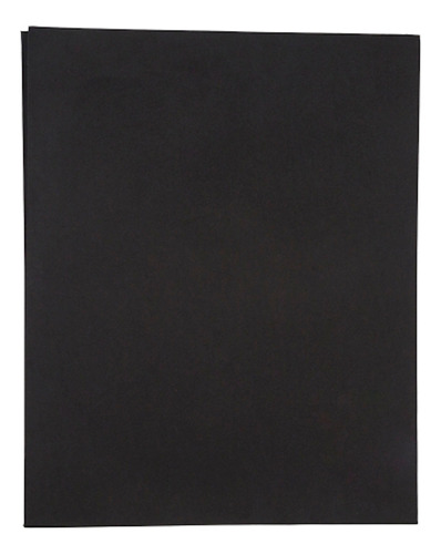 Foamy Liso Tamaño Cuadricarta 10 Pzas Selanusa Color Negro