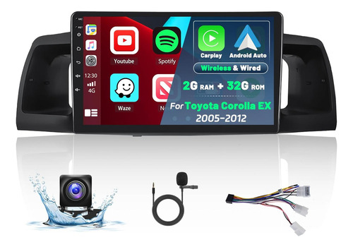 2007-2012 Toyota Corolla Ex Carplay Android 11 Car Estéreo