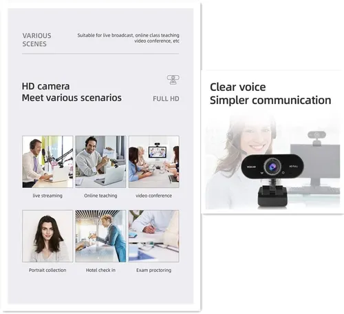 Webcam 2k Brio Usb Profesional Conferencia Pc Tv Box Smart P