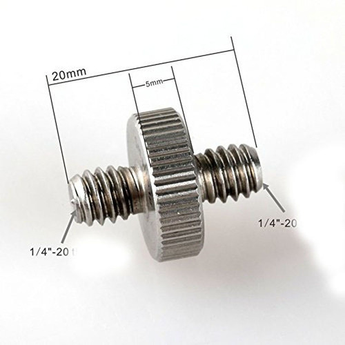Imagen 4 de 4 de Tornillo 1/4 Macho A 1/4 Macho Montaje Iluminadores Camaras