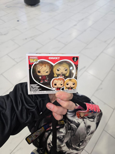 Funko Pocket Pop! Dia dos Namorados: Pacote com 2 Chucky e Tiffany