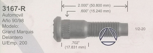5 Birlos Con Tuerca Rueda Delant. Ford G Marquis F150 90-98