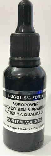 Lugol 5% Com 30 Ml Inorgânico Solução Em Gotas Recomendado Pelo Dr. Lair Ribeiro Dayan Siebra E Peter Liu Sabor Iodo E Iodeto De Potássio