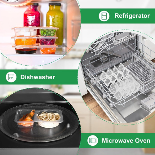 Mini Recipientes Reutilizables Para Aperitivos Con Tapa, Dob