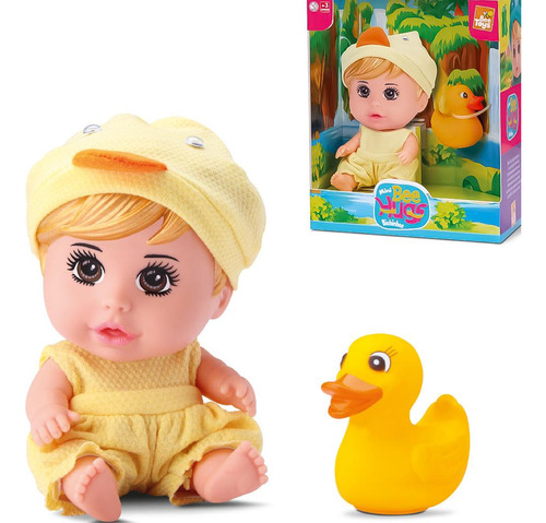 Boneca Bee Hugs Com Patinho Bee Toys 0884 3