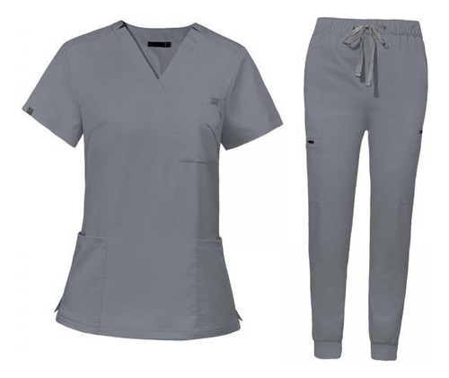2 Uniformes De Enfermería Scrub Set Enfermera Pantalones