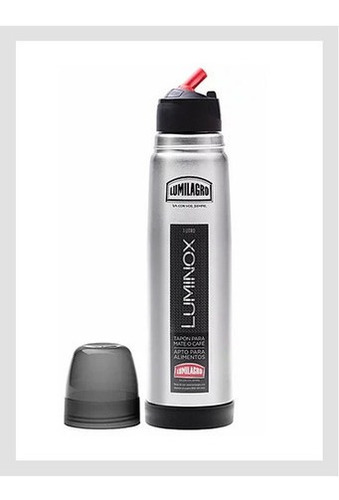 Imagen 2 de 9 de Termo Acero Inoxidable Bala Lumilagro 1.00 L Luminox Cuotas