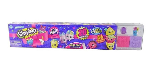 Shopkins Mega Pack 20 Figuras + 4 Cajas