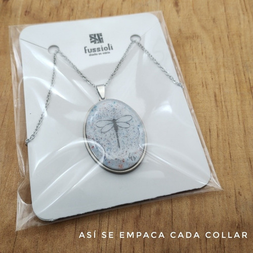 Imagen 5 de 5 de Collar Artístico Libélula