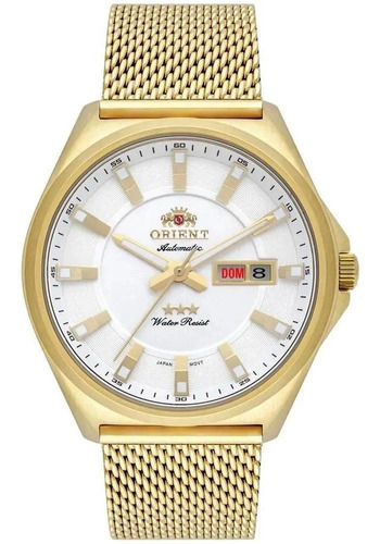 Relógio Masculino Orient Automático F49gg009 S1kx Dourado