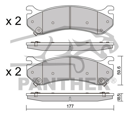 Balata Akebono Asp785a Tras Chevrolet Silverado 3500 2007