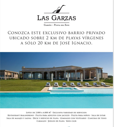 Chacras En Las Garzas,próximo A Jose Ignacio