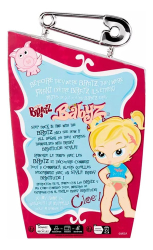 Bratz Babyz - Muñeca Coleccionable Cloe - Con Ropa Real, Mas