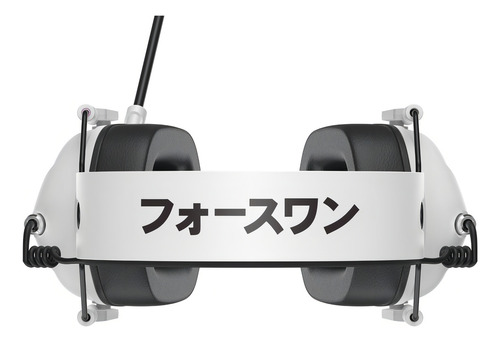 Fone De Ouvido Headset Gamer Force One Kabuto Rgb Sem Fio Branco