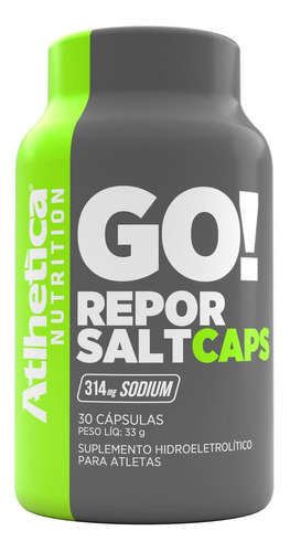 GO! Repor Salt Caps 30 Cápsulas - Atlhetica Nutrition