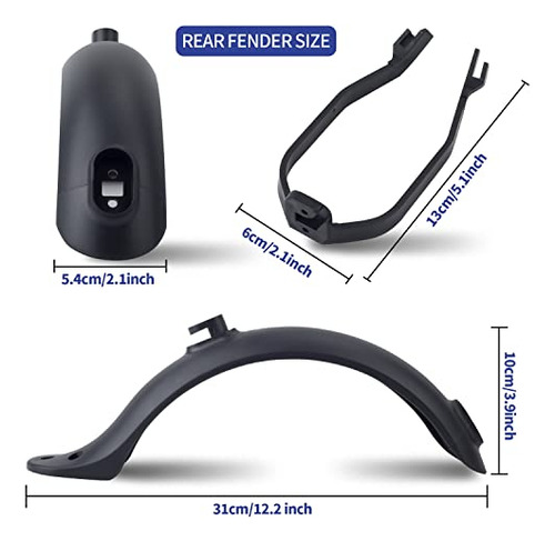 Guardabarros Trasero Para Patinete Chekubao Compatible Con X
