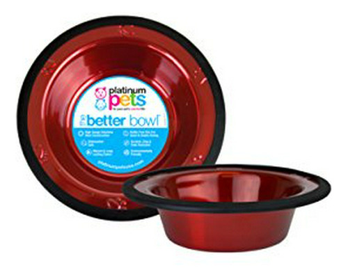 Platino Admiten Switchin Inoxidable Acero Gato - Perro Bowl,