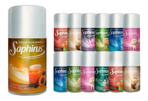 Saphirus Patio Fragancias Aromatizador Ambientes Pack X 12 U