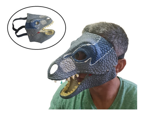 Máscara De Látex Dinossauro Tiranossauro Rex Fantasia