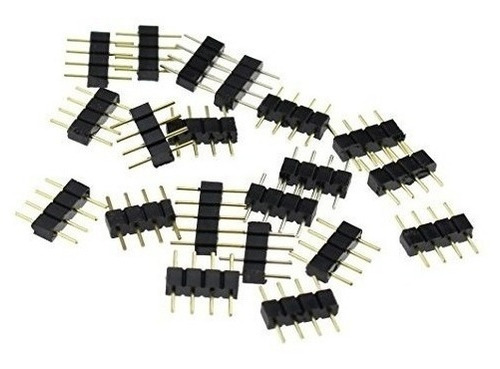 Sim & Nat 20 Pcs Conector Macho De 4 Pines Connector Para