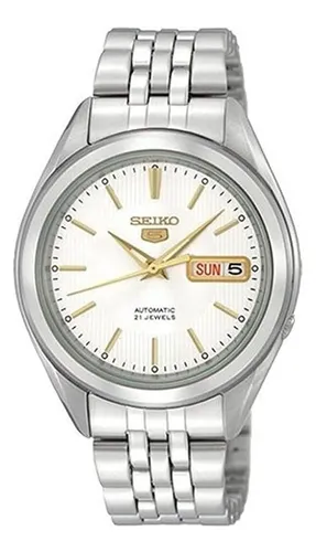 Reloj Seiko 5 Hombre Autom tico 21 Jewels 50m Dorado Snkl17 Color